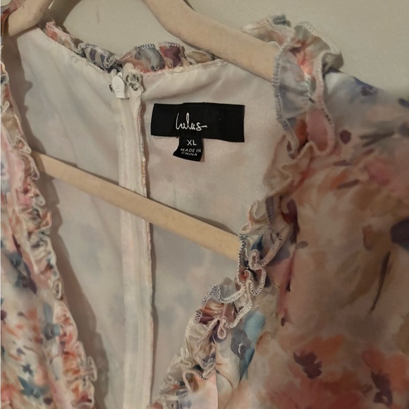 Lulu's Multicolor Floral Ruffle Mini Dress - Picture 2 of 8